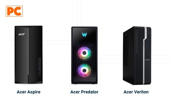 Acer Desktop PC Series: Aspire, Predator Orion and Veriton