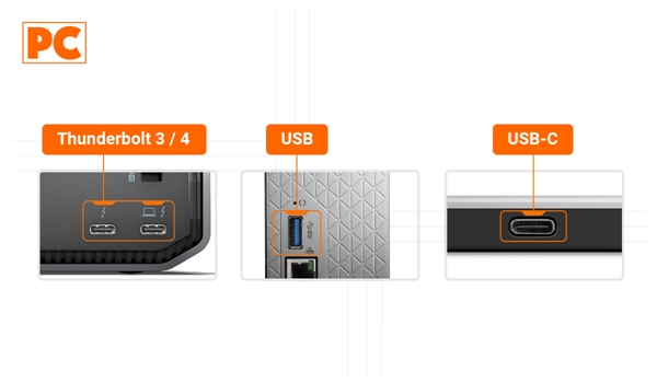 Connectivities of the External Storage device