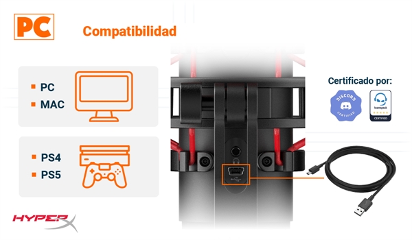 HyperX QuadCast - Compatibilidad