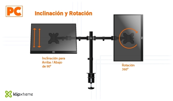 Klip Xtreme KPM 310 - Ángulo Ajustable