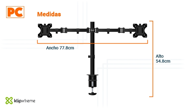 Klip Xtreme KPM 310 - Dimensiones