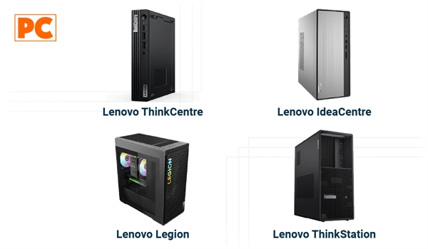 Lenovo Computadoras de escritorio: ThinkCentre, IdeaCentre, Legion y ThinkStation Computadoras