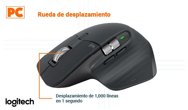 Logitech MX Master 3 - Rueda de Desplazamiento