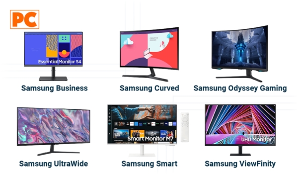 Monitores Samsung: Business, Curved, Odyssey Gaming, UltraWide, Smart and ViewFinity