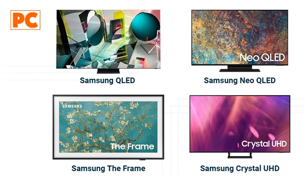 Samsung Televisions: QLED Series, Neo QLED, The Frame and Crystal UHD Series