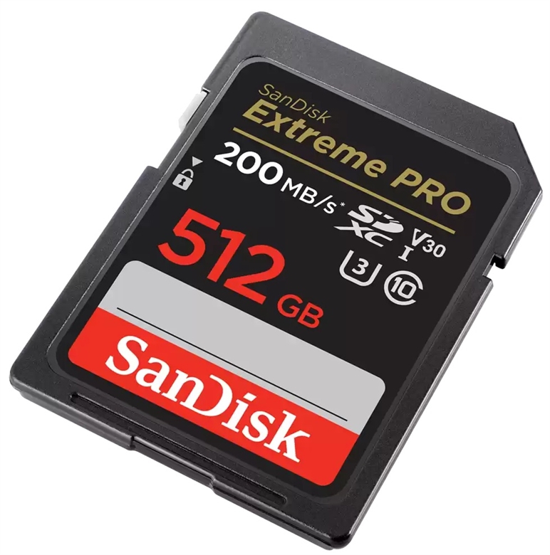 SanDisk Extreme Pro SDSDXXD-512G-GN4IN Vista Frontal Derecha