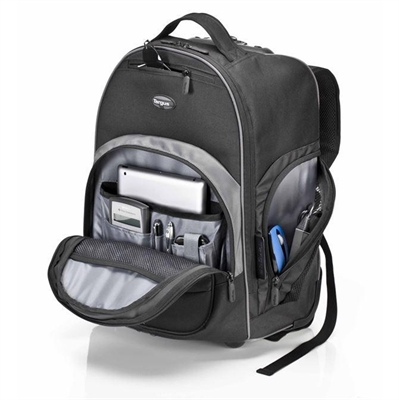 0092636267253 16-inch Compact Rolling Laptop Backpack-Front View 4