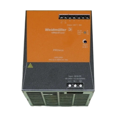 01677-001 Fuente de Alimentación Axis DIN PS24 480W-Vista Posterior