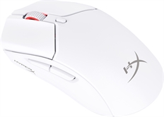 HyperX Pulsefire Haste 2 Mouse, Inalámbrico, USB-C, Óptico, 26000 dpi, RGB, Blanco