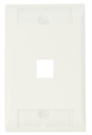 CommScope 1-2111008-3 - Placa de Pared SL, 1 Puerto, 1 Gang, Blanco Alpino, Montaje Empotrado