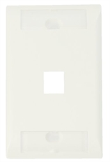 CommScope 1-2111008-3 - SL Series Faceplate Kit, 1-Port, 1-Gang, Alpine White, Flush Mount