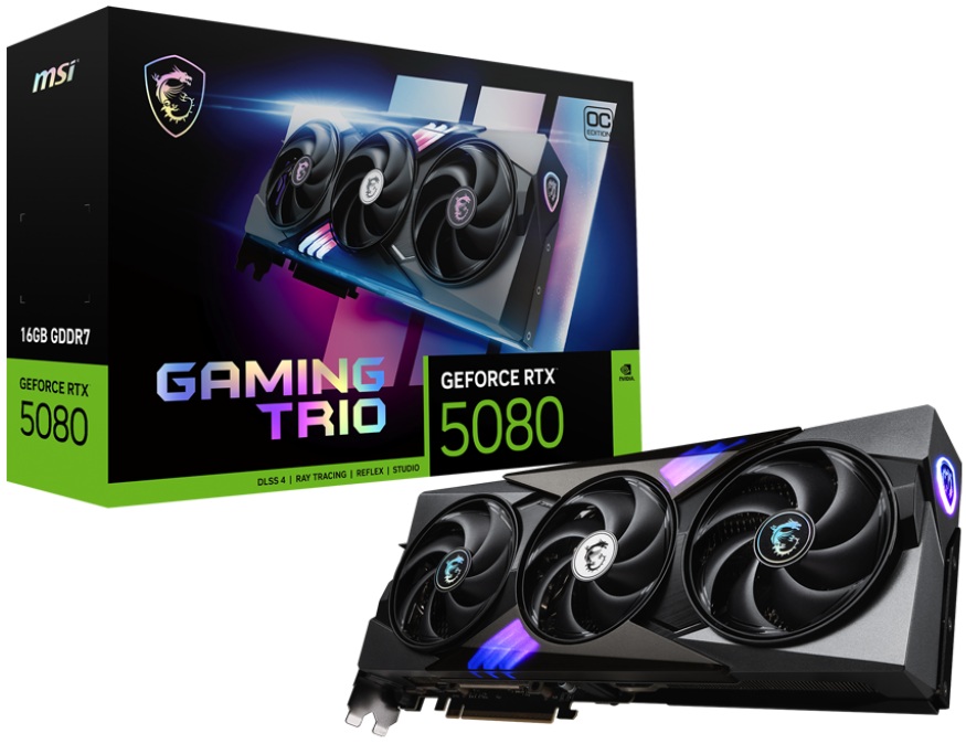 MSI GeForce RTX 5080 16G GAMING TRIO OC en Panamá | Pana Compu