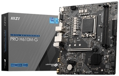 MSI PRO H610M-G - Motherboard, LGA 1700, mATX, Dual-Channel, 96GB DDR5 Max Memory