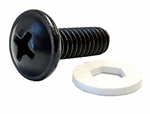 Quest Manufacturing  - Tornillos para Rack Rosca 12-24, Cabeza Phillips Tipo Truss, Acero de Alta Resistencia, Acabado Óxido Negro, Bolsa de 100 Unidades