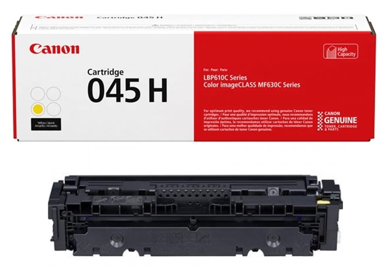 1243c001aa Canon-045H-Yellow-High-Capacity-Toner-Front View-Cartridge