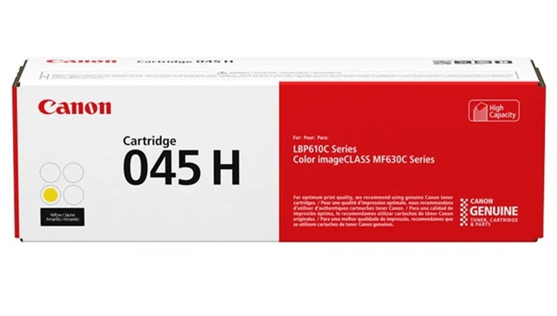 1243c001aa Canon-045H-Yellow-High-Capacity-Toner-Front View
