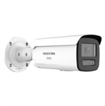 Hikvision  - 12MP Fixed Bullet Security Camera with 60m IR, Strobe Light & Audible Warning, AI Human and Vehicle Detection, MicroSD Slot, Two-Way Audio, PoE, IP67, NEMA 4X, White