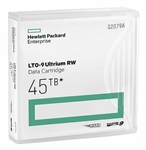 HPE  - LTO-9 Ultrium RW Data Cartridge, 18TB to 45TB Capacity, Barium Ferrite (BaFe) Particles