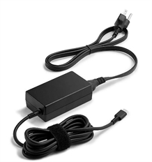 HP Cargador para Laptop - USB-C 65W, Adaptador de Corriente, Carga Rápida, USB Tipo-C, Negro