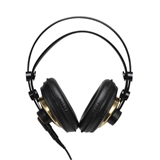 AKG K240 Studio - Audífonos, Supraaurales, Semiabiertos, Con Cable Desmontable de 3 m, Jack 3.5 mm, Negro y Dorado