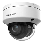 Hikvision  - 3K Turbo HD Two-Way Audio Analog Dome Security Camera with 60m Smart Hybrid Light, Motorized Varifocal Lens, Audio over Coaxial, IP67, IK10, White
