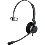 Jabra BIZ 2300 QD Mono - Headset Monoaural, Quick Disconnect, Micrófono con Cancelación de Ruido, Negro