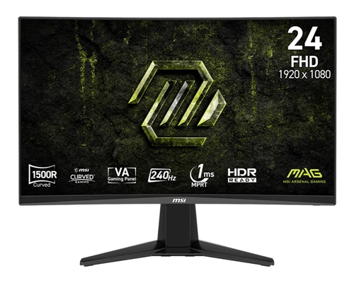 24-Inch 240Hz Curved Gaming Monitor-Front View