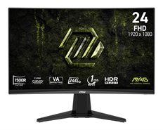 MSI MAG 245C X24  - Gaming Monitor, 1500R Curved, 23.6", FHD 1920 x 1080, 16:9, 240Hz Refresh Rate, DisplayPort, HDMI, Black