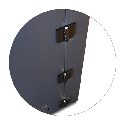 Gabinete-Pared-24U-Profundidad-Extendida-Abatible-Negro-Vista Final