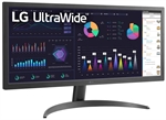 LG UltraWide 26WQ500 - Monitor, 25.7", Full HD 2560 x 1080, IPS WLED, 21:9, 75Hz Refresh Rate, HDMI, Black