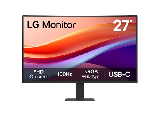 27U421A-B 27-Inch Curved Monitor-Front View