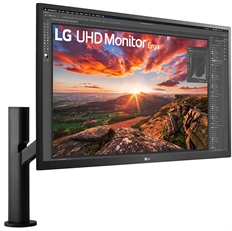 LG Ergo 27UK580 - Monitor, 27", 4K 3840 x 2160, IPS WLED, 16:9, Tiempo de Refresco 60Hz, HDMI, DisplayPort, Negro