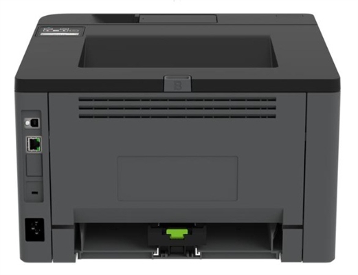 29S0000 Gray-White-Monochrome Laser Printer-Back View