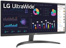 LG UltraWide 29WQ500 - Monitor, 29", Full HD 2560 x 1080, IPS WLED, 21:9, 100Hz Refresh Rate, HDMI, DisplayPort, Black