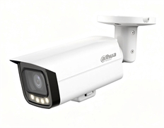 Dahua Lite Series  - Analog Bullet Camera For Outdoors, 2MP, Full-Color, Coaxial Audio, 60m LED Light, Motorized Zoom