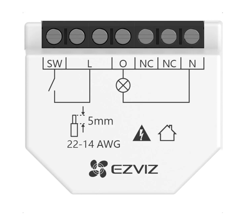 304800312 Relevador Inteligente Wi-Fi de 1 Canal CS-T35-Vista Frontal