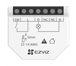 EZVIZ Wi-Fi Relay T35  - Módulo Relevador Inteligente de 1 Canal, 16A, Monitoreo de Energía, Control por Voz, Blanco