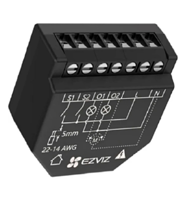304800314 Relevador Inteligente Wi-Fi de 2 Canales CS-T36-Vista Diagonal