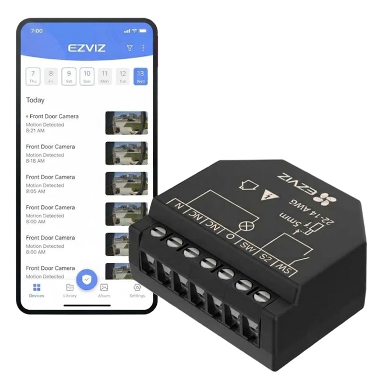 304800314 Relevador Inteligente Wi-Fi de 2 Canales CS-T36-Vista General