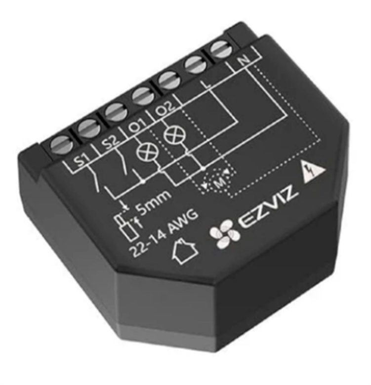 304800314 Relevador Inteligente Wi-Fi de 2 Canales CS-T36-Vista Lateral