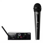 AKG WMS40 Mini Vocal Set US45A  - Single Wireless Microphone System, 1 Handheld Transmitter, Black, UHF