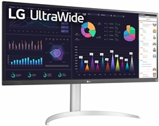 LG UltraWide 34WQ650 - Monitor, 34", Full HD 2560 x 1080, IPS WLED, 21:9, 100Hz Refresh Rate, HDMI, DisplayPort, White