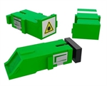 Furukawa 35260144 - Kit de Adaptadores Ópticos, Monomodo, SC-APC, con Shutter, Verde, 8 Piezas