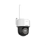 Hikvision  - Cámara de Seguridad de Red Domo Mini PT Inalámbrica 4MP con Audio Bidireccional y 30m de Luz Híbrida Inteligente, Lente Fijo, Wi-Fi 6, Ranura MicroSD, IP66, Blanco