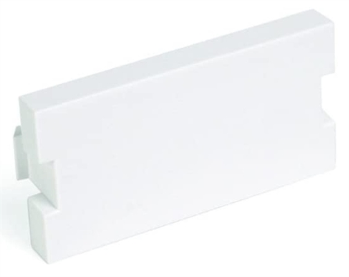 41291-1BW Módulo Ciego MOS de 1 Unidad Blanco-Vista Lateral