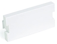 41291-1BW Módulo Ciego MOS de 1 Unidad Blanco-Vista Lateral