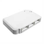 Leviton 41296-MMW - Caja de Montaje en Superficie MOS, 3 Módulos, Blanco