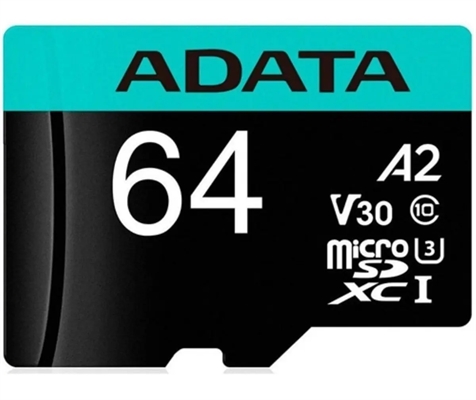 4710273771328 Tarjeta de Memoria MicroSDXC Premier Pro de 64 GB con Adaptador - Vista Frontal