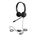 Jabra Evolve 20 MS stereo  - Headset, Stereo, On-Ear Headband, Wired, USB-C/A, Black