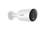 Hikvision  - Cámara de Seguridad IP Tipo Bullet Autónoma 4MP con Panel Solar 8W y Conectividad 4G LTE, Batería 9000mAh, Luz Híbrida Inteligente 30m, IA con Detección de Humanos y Vehículos, Ranura MicroSD, Audio Bidireccional, IP66, Blanco
